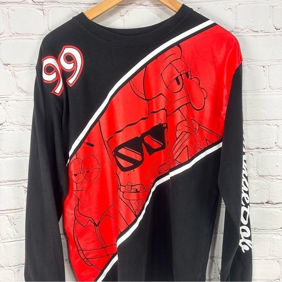 Vintage men’s shirt long sleeve t-shirt tee sponge bob crewneck cartoon - Picture 6 of 7